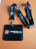 Cordon de cou et protége carte horizontal "Umbrella corporation" Resisend Evil