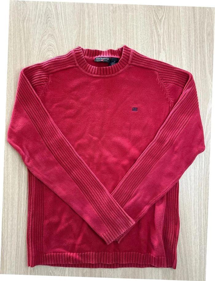 Pull Vintage Ralph Lauren Taille M 100% coton Rouge Authentique - photo numéro 4