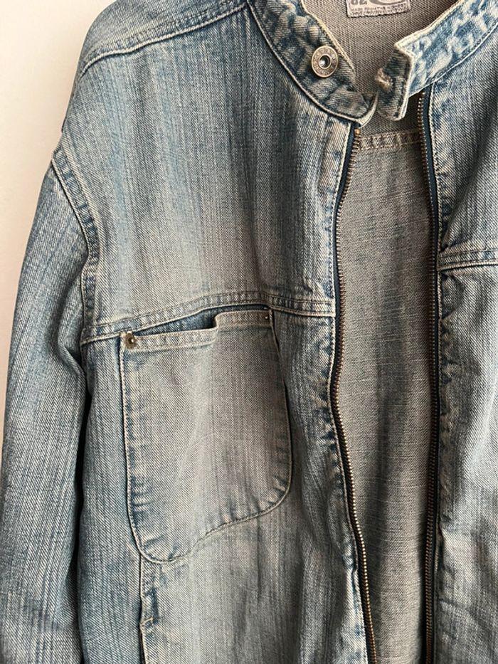 Veste en jeans effet délaver en L - photo numéro 3