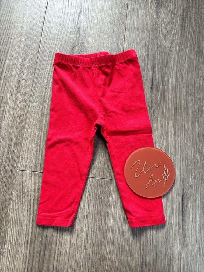 Legging rouge bébé