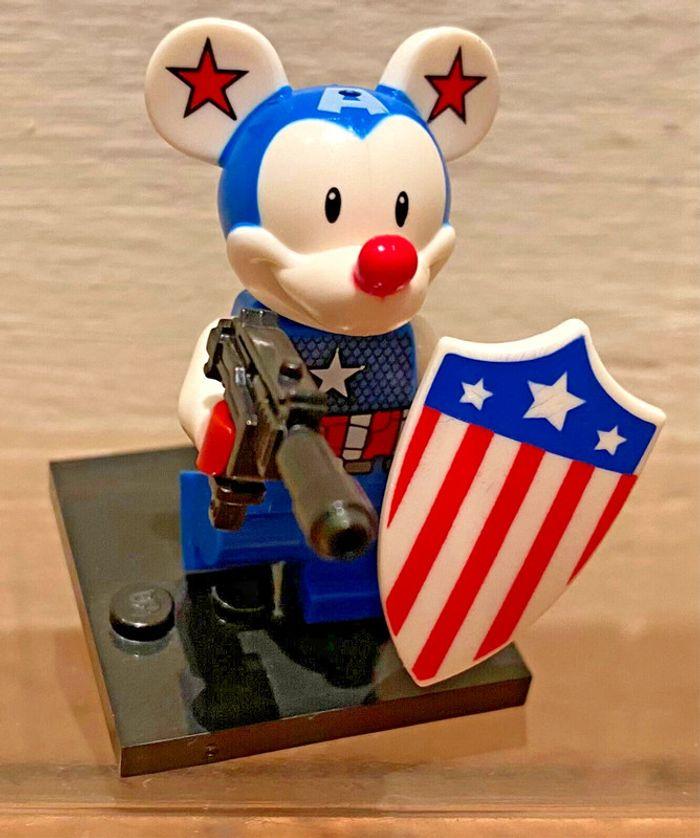 Disney Marvel - Captain America Mickey Mouse - Bootleg Lego - photo numéro 2