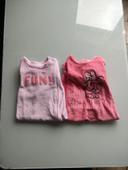 Lot de 2 pyjama velours bébé fille 6 mois