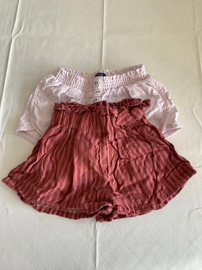 Lot de 2 shorts bébé fille 12 mois - photo numéro 1