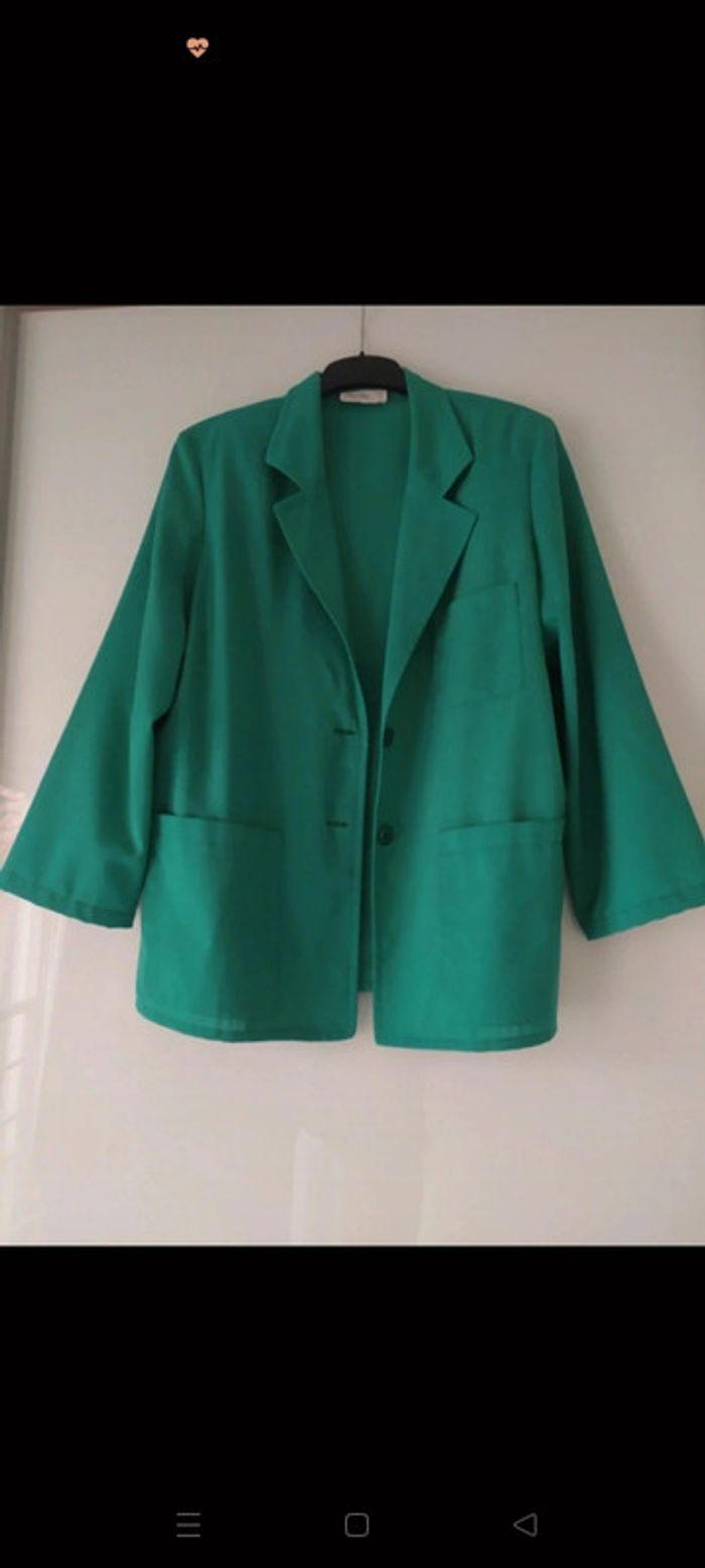 Veste blazer verte légère - photo numéro 1