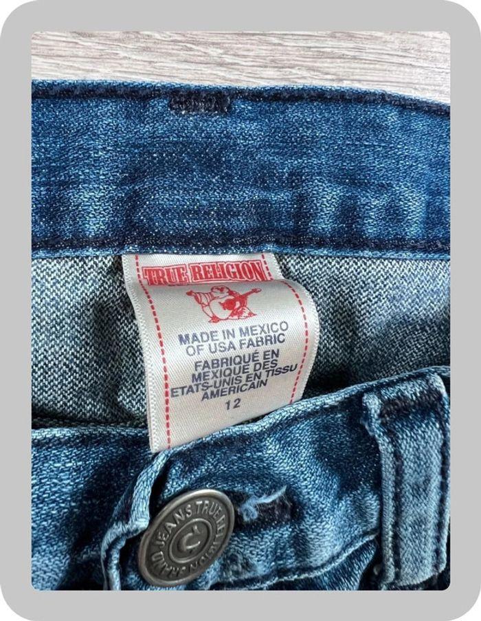 🩳 Short vintage brodé en jean True Religion Bleu Taille XS 🩳 - photo numéro 9