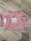 Tee-shirts rose chat licorne tex 36 mois 3 ans