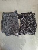 Lot 2 shorts fluide femme T36