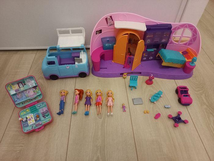 Chambre Polly pocket + van + mini boîte - photo numéro 1