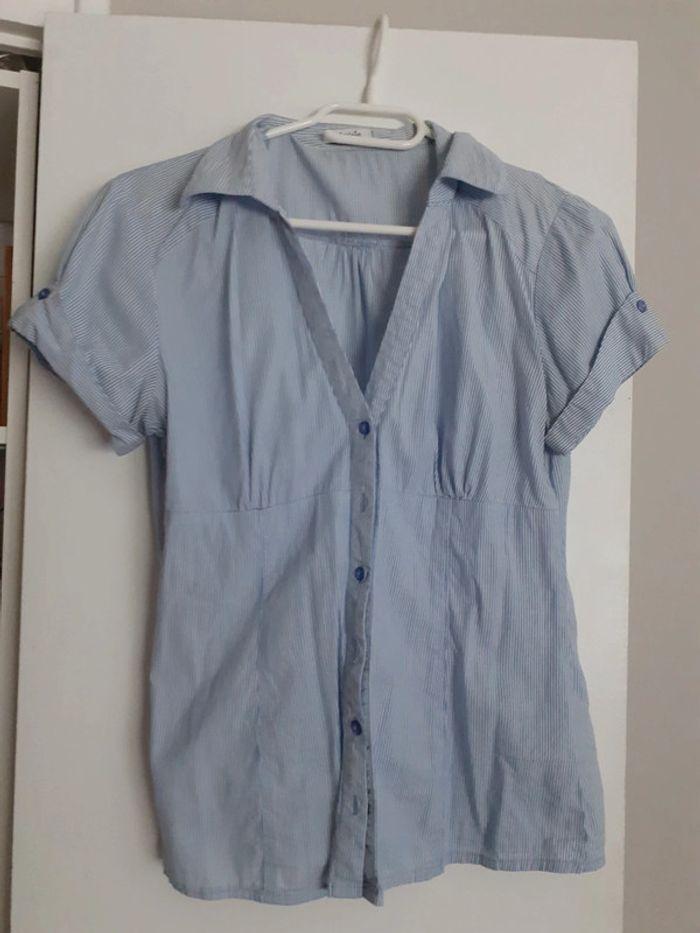 Chemise rayé bleu - photo numéro 1