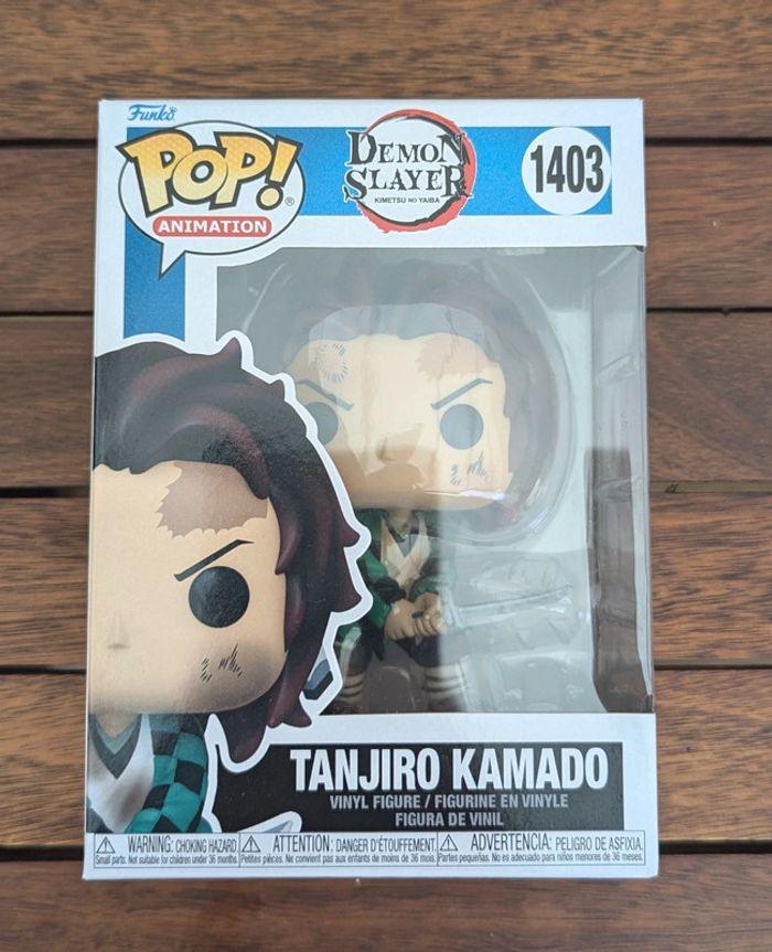 Funko Pop 1403 Demon Slayer - Tanjiro Kamado - photo numéro 2