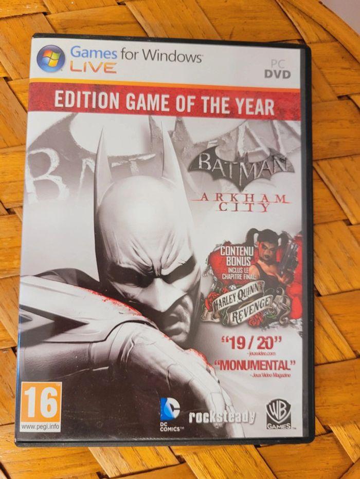 Jeu vidéo Windows Batman Arkham city édition Goty game of the year PC dvd DC comics univers - photo numéro 2