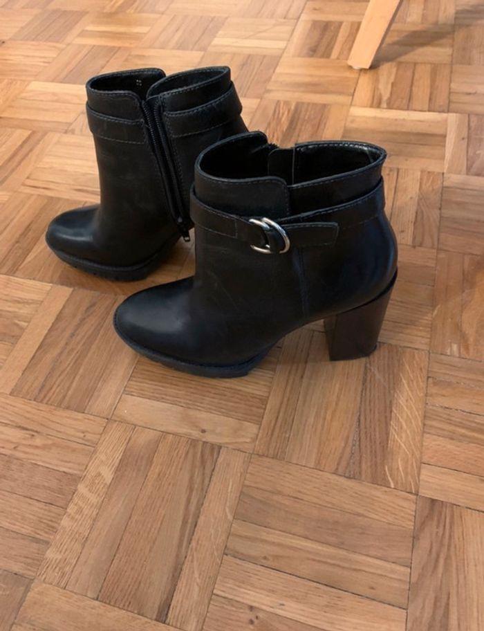 Bottines San Marina - Taille 36 - cuir noir - photo numéro 4