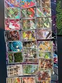 Lot  de  30 cartes  Pokémon  AR/CHR  japonaises sorties de boosters sous sleeves