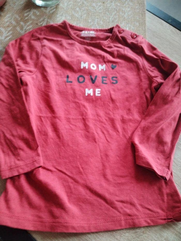 Tee shirt 18 mois Mom Loves Me - photo numéro 1