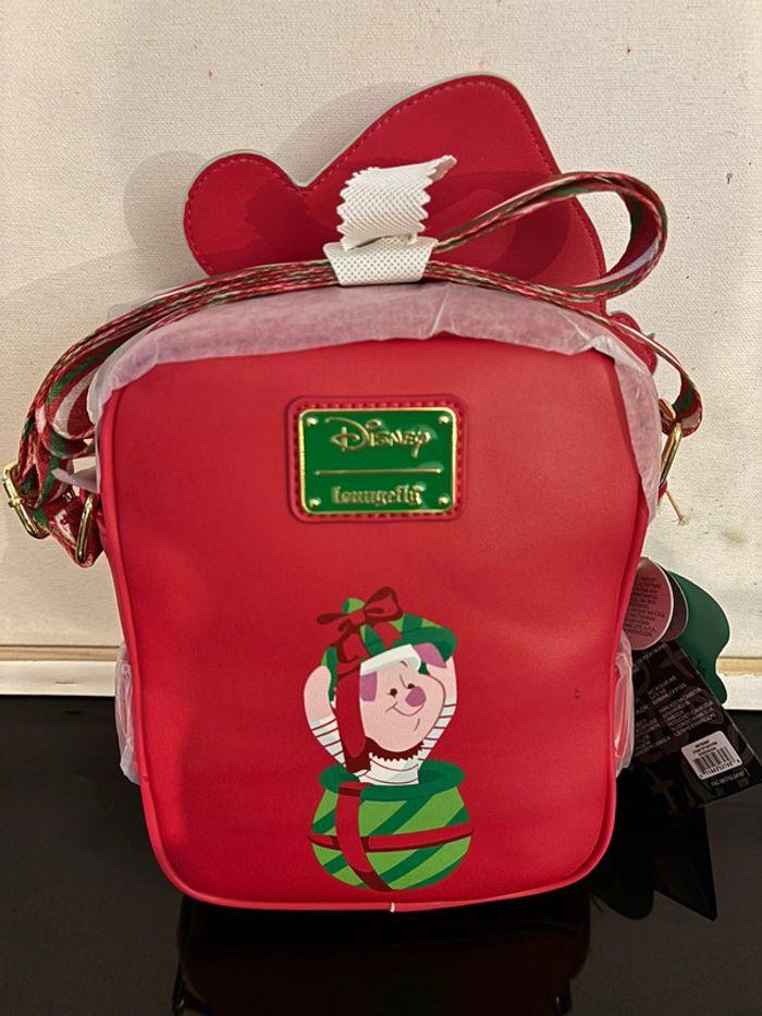 Disney loungefly saccoche Winnie l’ourson et porcinet Noël import us - photo numéro 9