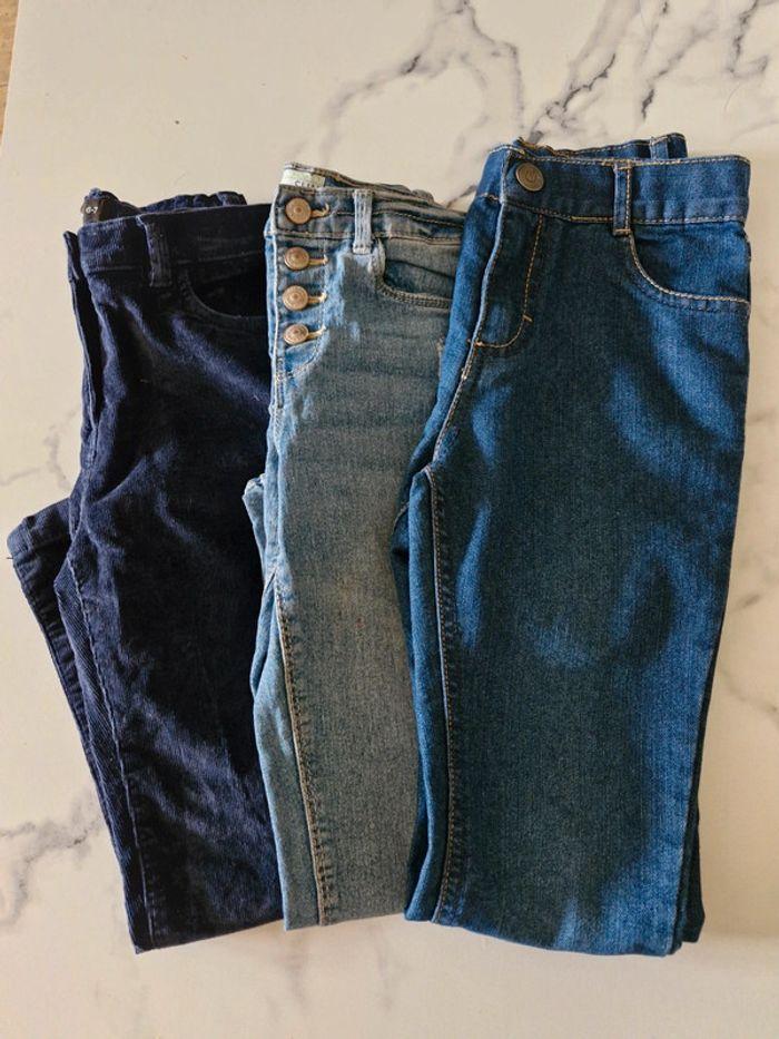 Lot X3 jeans pour fille taille 6 ans - photo numéro 1