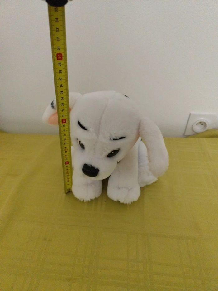 Chien blanc en peluche - photo numéro 6