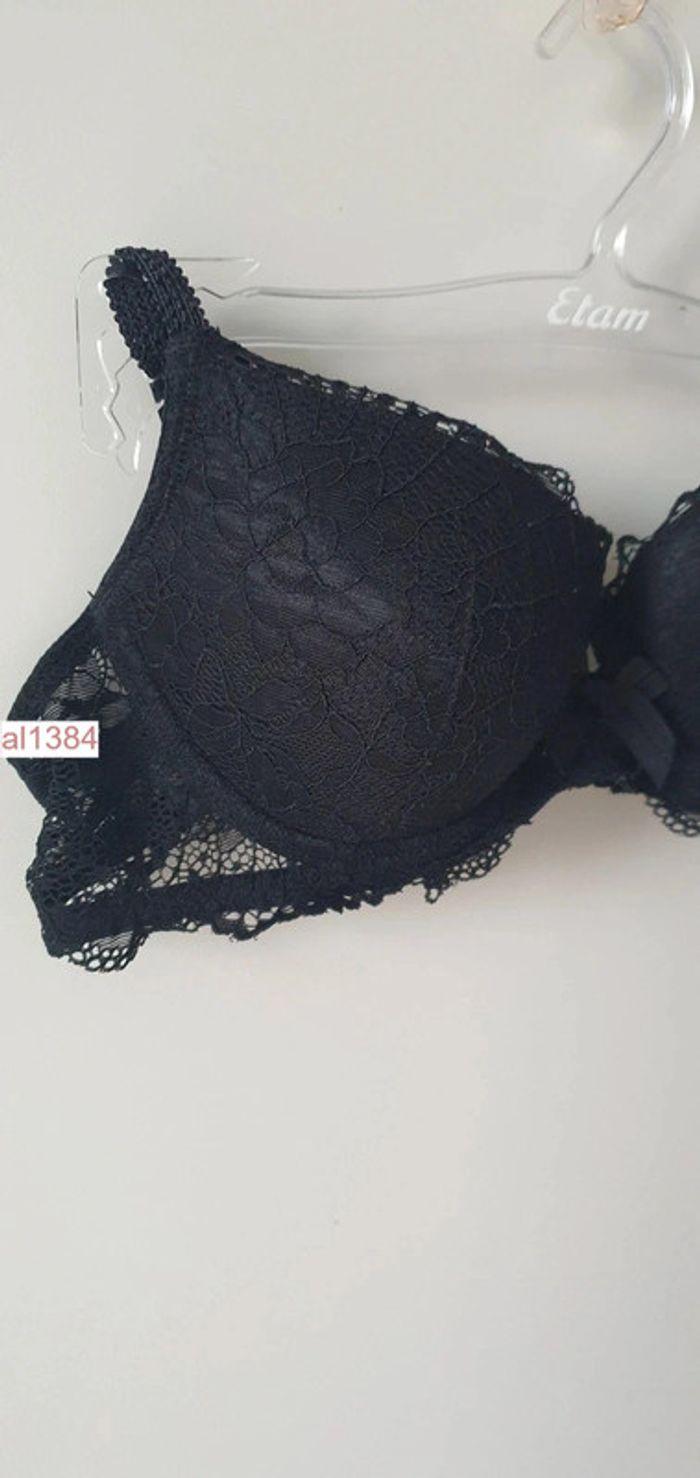 Soutien-gorge dentelle noir armature - Camaïeu - Taille 85B - photo numéro 2