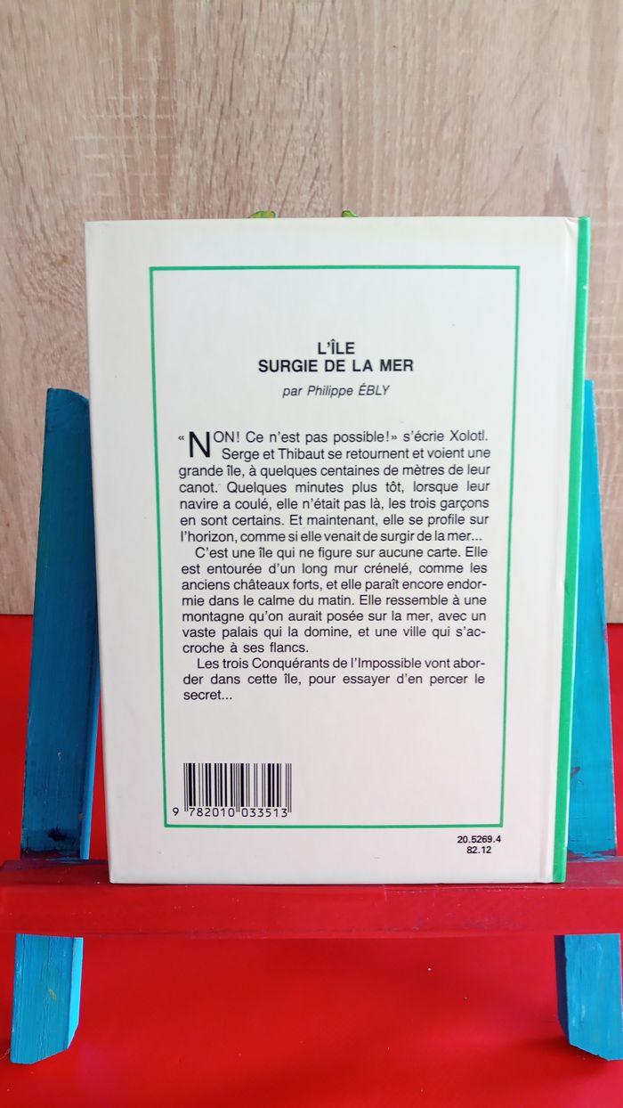 L'île surgie de la mer, Philippe Ebly, 1982, bibliothèque verte - photo numéro 2