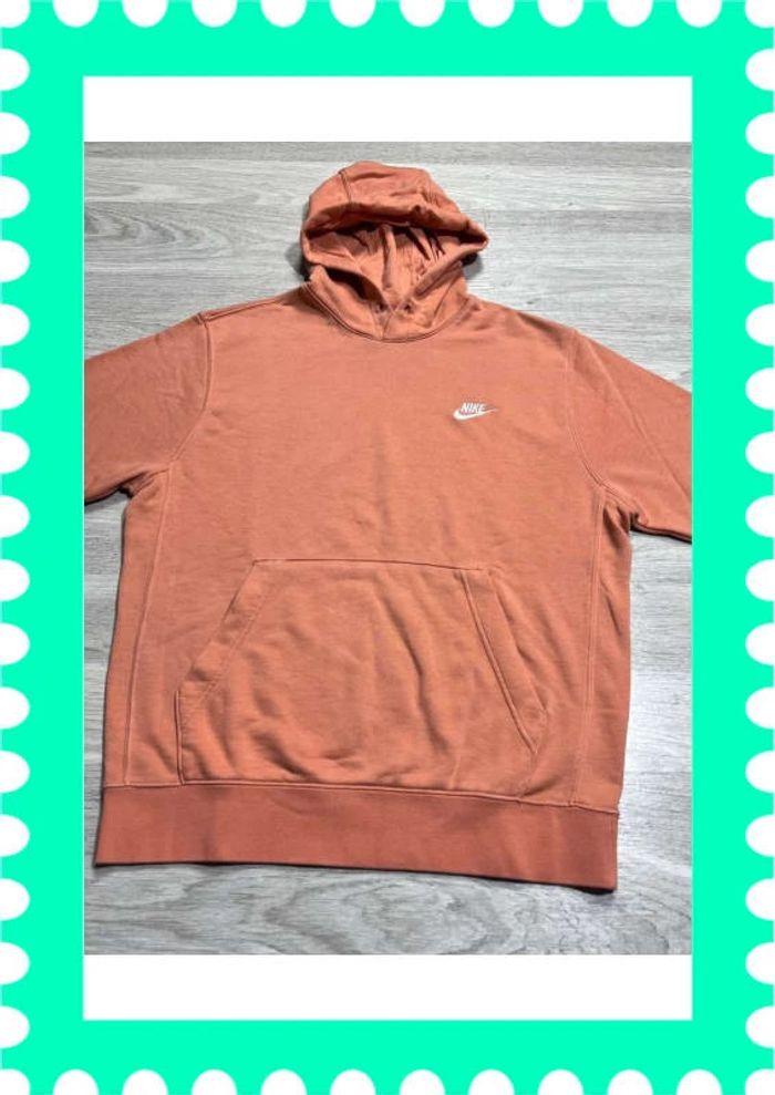 👕 Sweat à capuche Nike logo brodé Orange Taille M 👕 - photo numéro 6