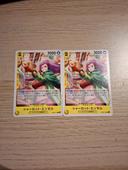 Lot de 2 cartes one piece op08 101