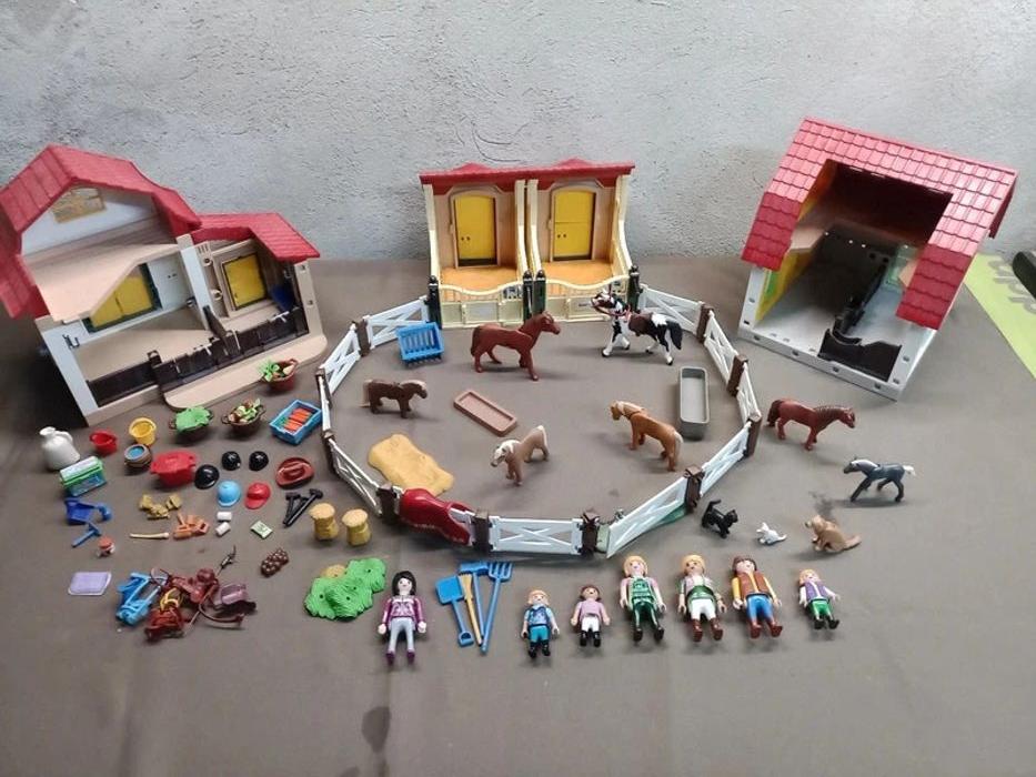 lot centre équestre playmobil