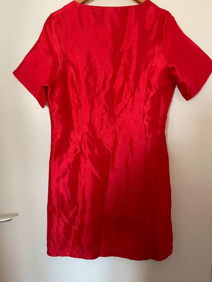 Robe rouge femme dentelle - photo numéro 5