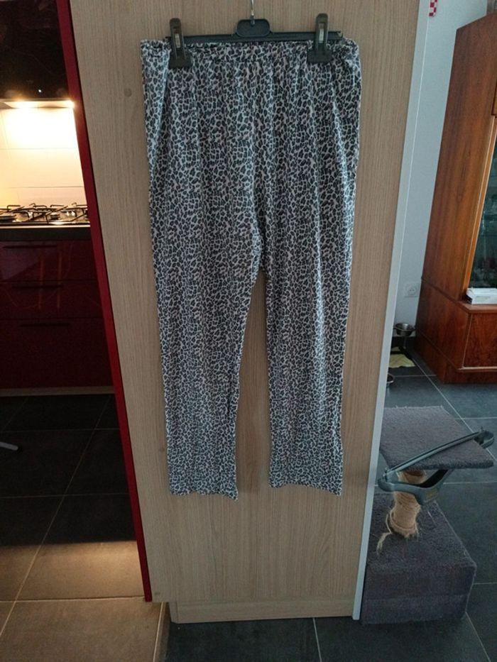 Pyjama kaki fantaisie taille 42/44 de Françoise Saget - photo numéro 5