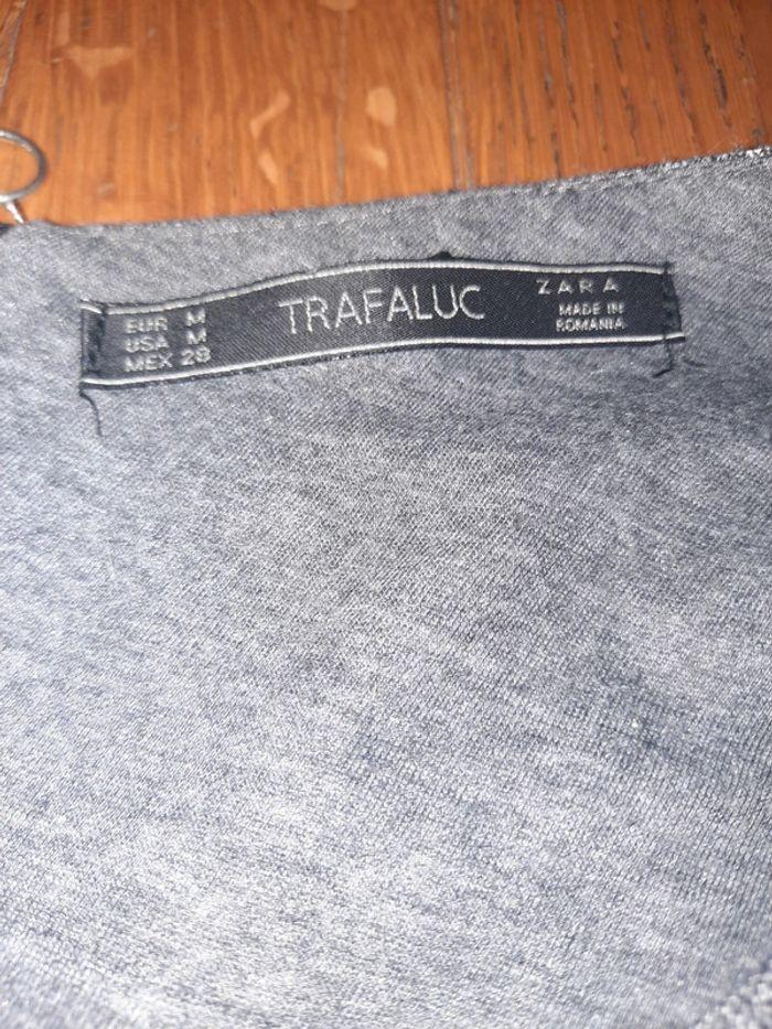 Robe gris chiné  trafaluc Zara taille M - photo numéro 6