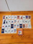 Lot de 35 cartes vintages Harry Potter + Livre d'instruction règles du jeu