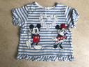 T-SHIRT "DISNEY BABY - C&A" LIGNE BLEU & BLANC - TAILLE : 68