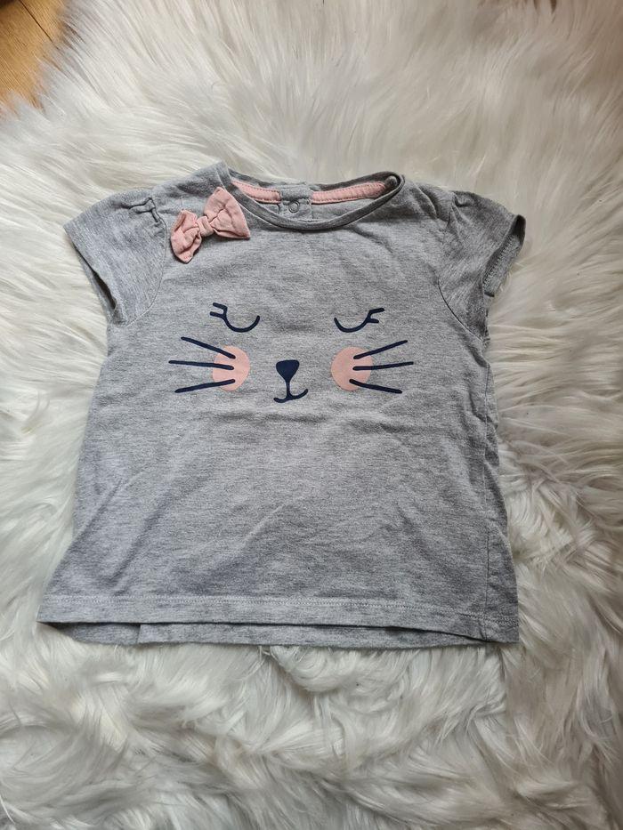 Tee-shirt gris avec chat vertbaudet - photo numéro 1