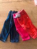 Lot 4 pantalons