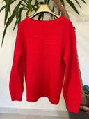 Pull en tricot rouge - Taille 36