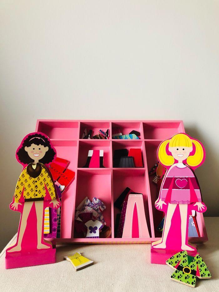 Melissa et doug jouet puzzle bois habiller styliste poupée - photo numéro 1