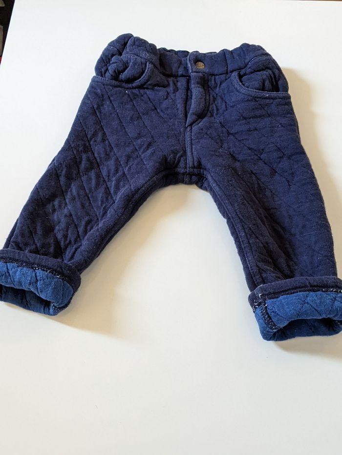 Pantalon Petit Bateau 18 mois 81 cm Miller quilté bleu marine - photo numéro 6