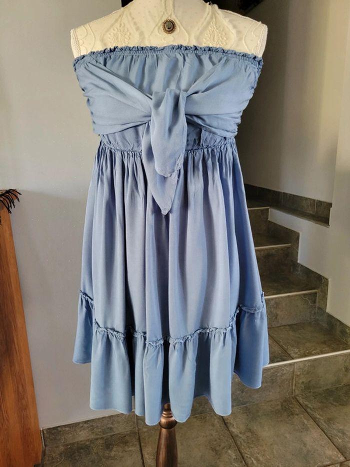 Robe sans manches courte bleue ciel taille 38 neuve sans étiquette Shein - photo numéro 6