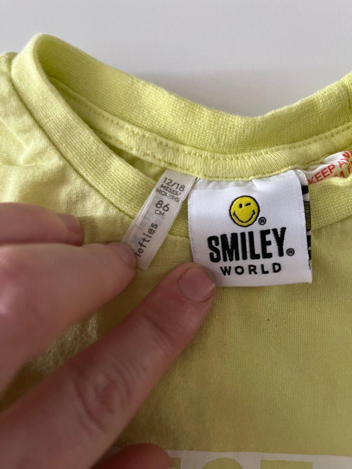 T-shirt jaune smiley 12/18 - photo numéro 3