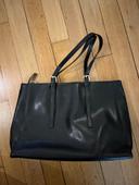 SAC CUIR NOIR