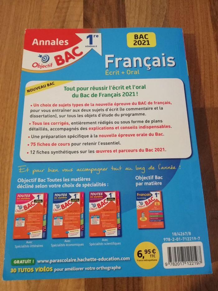 Annales 2021 bac français - photo numéro 2