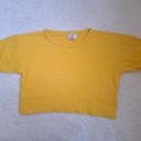 Tshirt crop top jaune