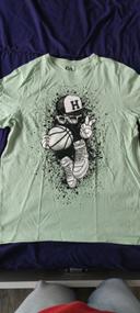 tee shirt vert basketball