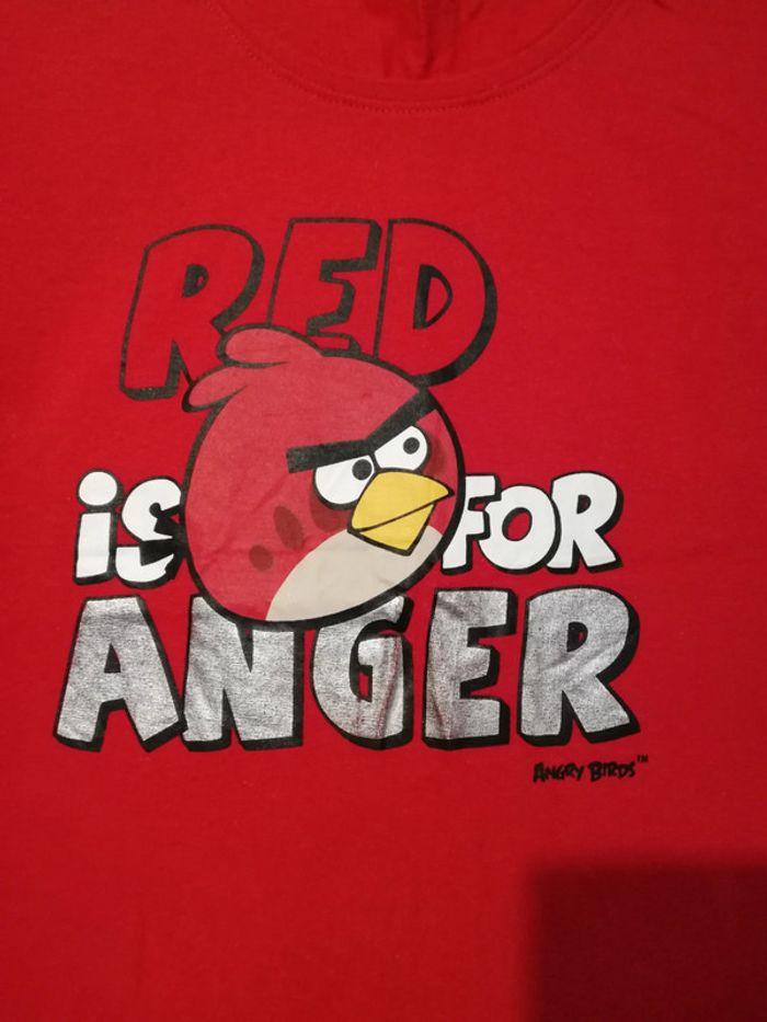 Tee-shirt rouge angry bird 40 - photo numéro 4