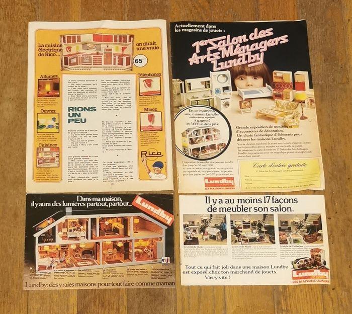 Lot anciennes publicités jouets maison fin 70 - photo numéro 1