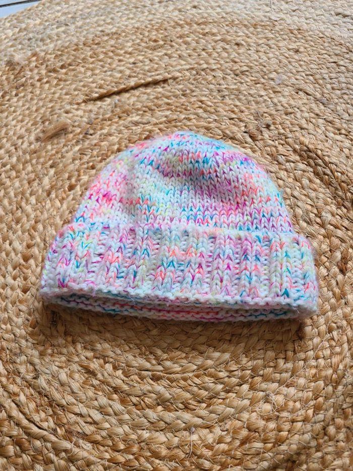 Joli bonnet multicolor fille - photo numéro 1