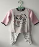 Ensemble pyjama 2 pièces bébé fille écureuil forêt Petit Beguin 9 mois manches longues