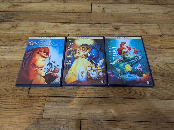 Lot 3 DVD Disney le roi lion, la belle et la bête, la petite sirène collection - photo numéro 1