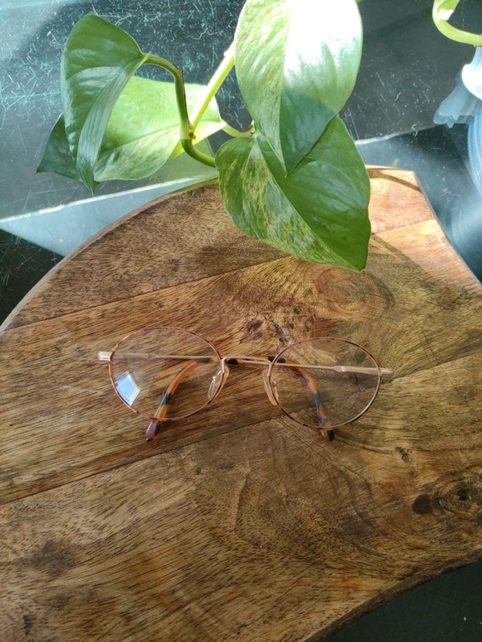 Lunettes monture rose gold et écailles de tortue - photo numéro 1