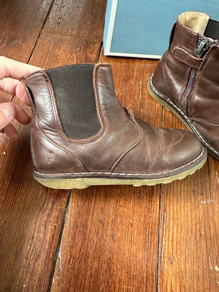 Bottines Jacadi marron en cuir T 25 - photo numéro 2