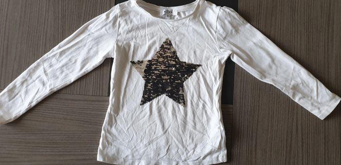 Tee shirt avec sequins étoile 6 ans - photo numéro 3